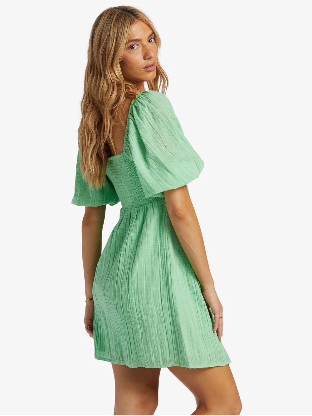 Billabong Sol Puff Sleeve Mini Dress